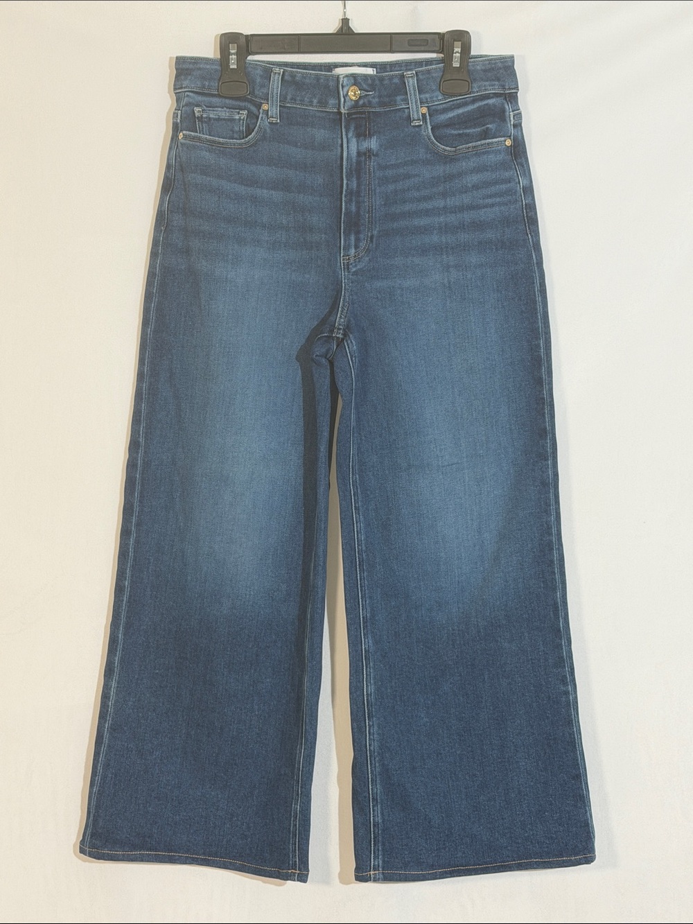 PAIGE Anessa Wide Leg Denim Jeans Size 31P EUC